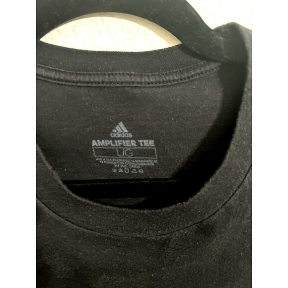 Adidas Black & Gold Amplifier Tee Size L - Picture 3 of 6